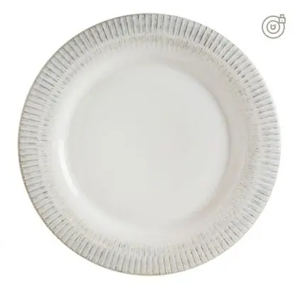 [B928449AS] Plato Llano Albus Galata 24X2 Cm.