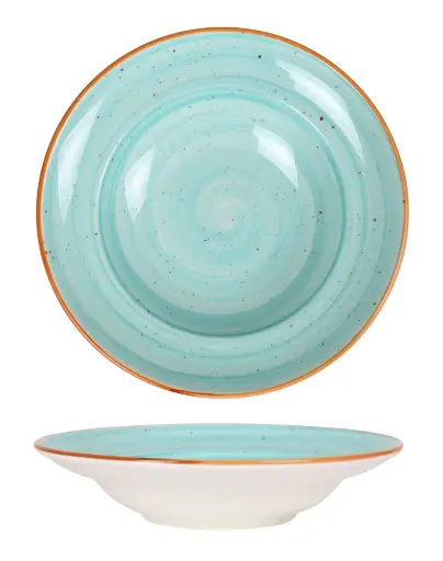 [B928253A] Plato pasta gourmet Aqua 24x5 cm
