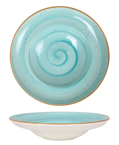 [B928218] Plato pasta gourmet Aqua 30 cm