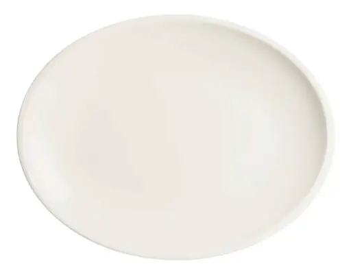 [B928254] Fuente Oval Gourmet Blanca 36X28X3 Cm.