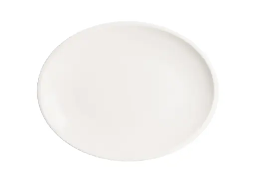 [B928255] Fuente oval gourmet blanco 25x19x2 cm