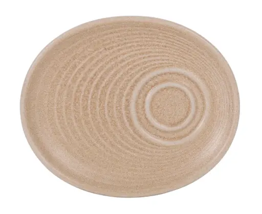 [B928365A] Plato moka / desayuno Ripple Mirage 20x16,5x2 cm