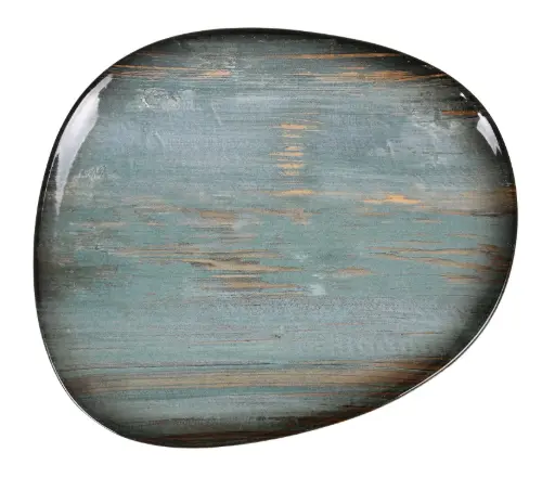 [B928265G] Plato llano Tango Omeya vitricado 33x27 cm