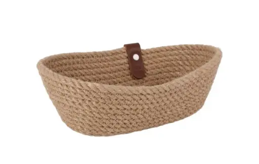 [B101V054] CESTA YUTE OVAL 25X10X7CM VIEJO VALLE                                                               