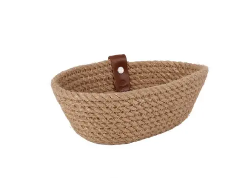 [B101V055] CESTA YUTE OVAL 19X10X7CM VIEJO VALLE                                                               