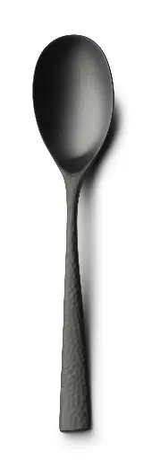 [B150711310101] Cuchara mesa Mercury mate negro