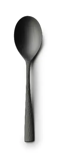 [B150711310104] Cuchara postre Mercury mate negro