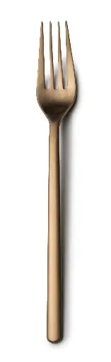 [B150709320102] Tenedor mesa Nature mate cobre