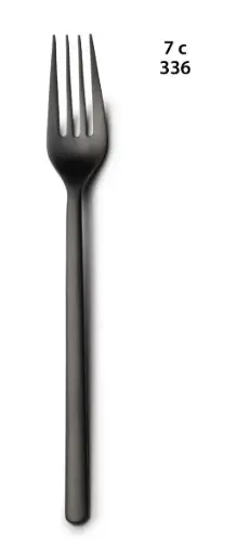 [B150709310102] Tenedor Mesa Nature Mate Negro