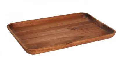 [B947010R1] Fuente Rectangular Madera Acacia 29,8X19,7X2,5 Cm.