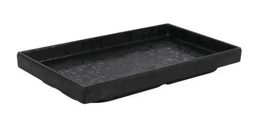 [B100V378B] Fuente Melamina Adra Negra 25X15X2,3 Cm.