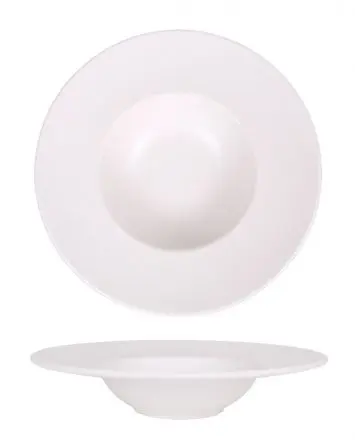 [B100V013A] Plato Pasta Korio Arizona Melamina Blanco 28.5 Cm.