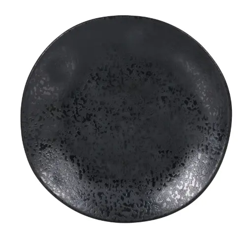 [B100V006B] Plato postre Strega Arizona melamina negro 22 cm