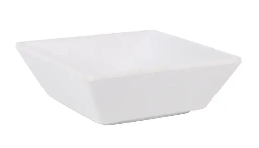 [B100V373AR] Bol Ming III melamina Basic blanco 10x10 cm