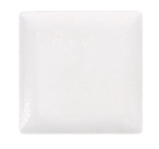 [B100V369A] Plato postre Ming III melamina Arizona blanco 21x21 cm