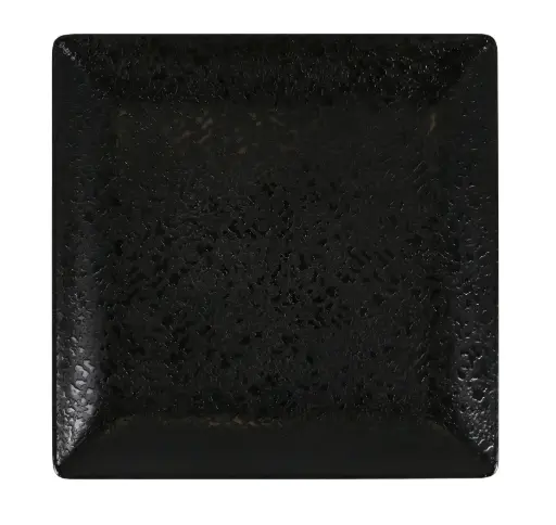 [B100V369B] Plato postre Ming III melamina Arizona negro 21x21 cm