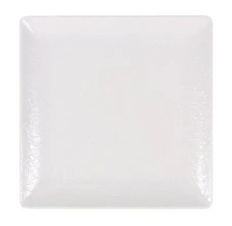 [B100V370A] Plato Postre Ming Ii Melamina Arizona Blanco 18X18 Cm.