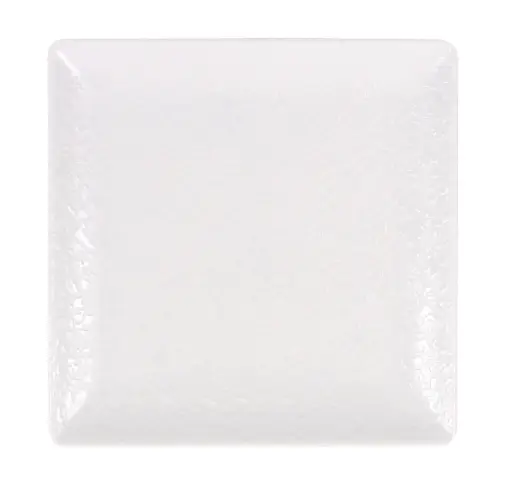 [B100V371A] Plato pan Ming III melamina Arizona blanco 16x16 cm