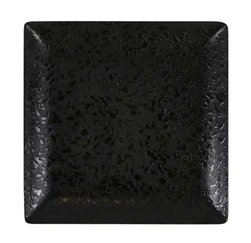 [B100V371B] Plato pan Ming III melamina Arizona negro 16x16 cm