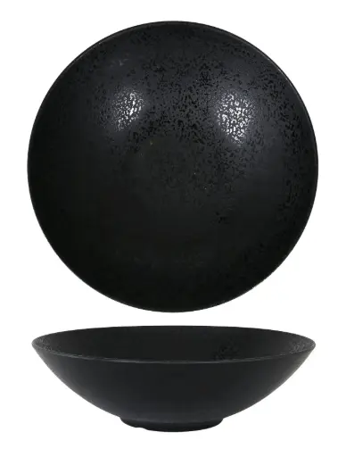 [B100V383B] Ensaladera redonda Arizona negro 31 cm