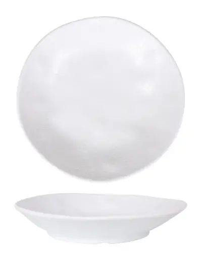 [B100V385A] Plato hondo Arizona blanco 23 cm