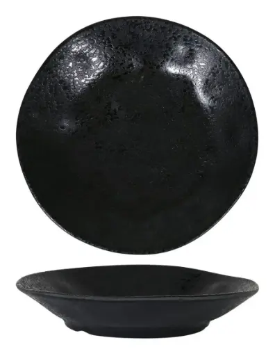 [B100V385B] Plato Hondo Arizona Negro 23 Cm.