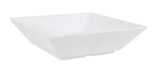 [B100V372A] Plato hondo Ming III melamina Arizona blanco 17,5x17,5 cm