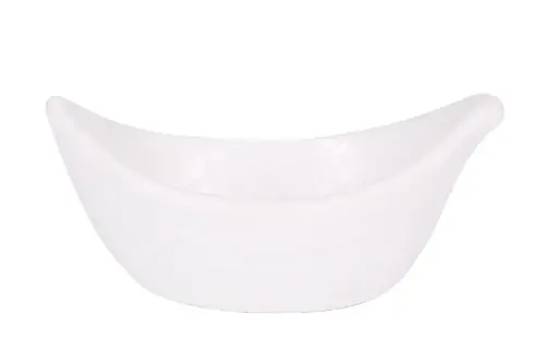 [B100V026AR] Bol oval Vinci Arizona melamina blanco 11x7 cm