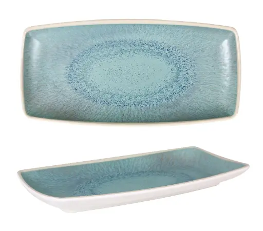 [B1052050B1] Fuente Rectangular Melamina Axarquia Celeste 29,5X14,5X3 Cm.