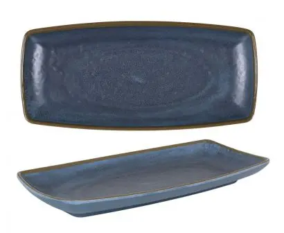 [B1052051B2] Fuente Rectangular Melamina Axarquia Azul 24X11X2,5 Cm.