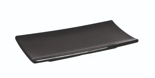 [B885352] Fuente rectangular Criollo negra melamina 24x10,5x2,5 cm