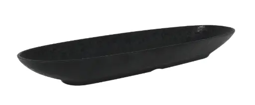 [B100V404B] Fuente Croquette melamina negra 33x9x4 cm