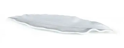[B100V405A] Fuente Leaf Melamina Blanca 35X10X2.5 Cm.