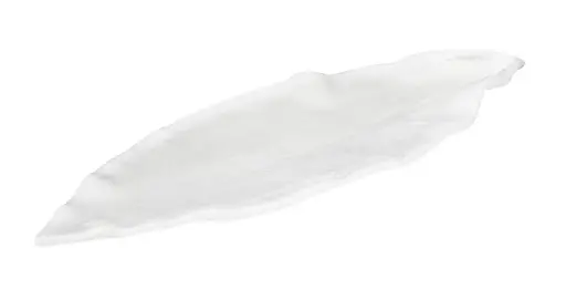 [B100V407A] Fuente Leaf melamina blanca 24,5x7x2 cm