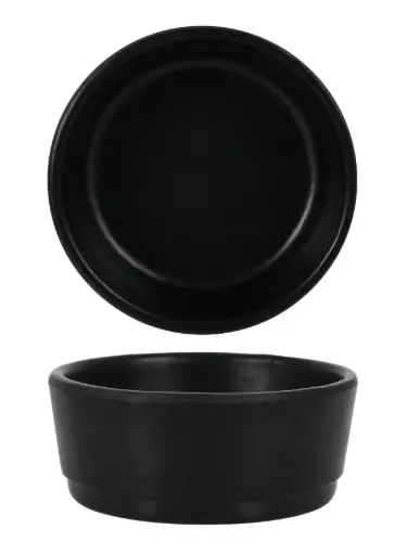 [B100V108BR] Bol Basic melamina negro 7,3x3 cm