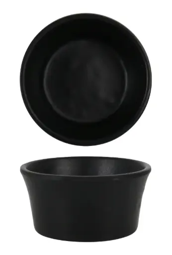 [B100V109BR] Ramequin Basic melamina negro 5,7x3 cm