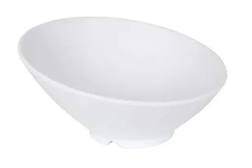 [B100V114A] Ensaladera Trattoria melamina blanca mate 24 cm