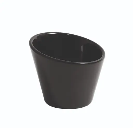 [B885136R] Bol Quartier Negro Melamina 10X9,8X8,7 Cm.