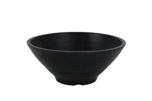 [B100V410B] Bol Ramen melamina negra 17x7 cm