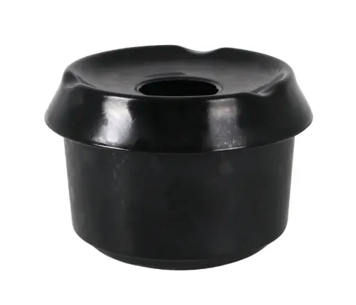 [B100V401B] Cenicero Agua Melamina Negra 9X6.5 Cm.