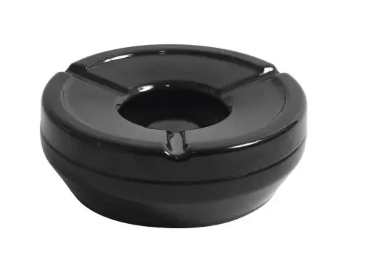 [B885099R] Cenicero agua apilable melamina negro 12,3x4,5 cm