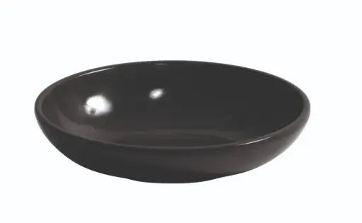 [B885126R] Bol Degustacion Oval Negro Melamina 10,7X8,5X2,7 Cm.