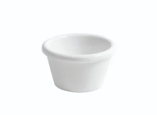 [B885047R] Ramequin Liso Blanco Melamina 6,2X3,6 Cm.