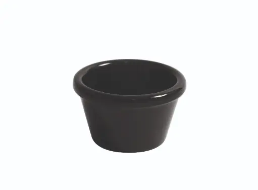 [B885249R] Ramequin liso negro melamina 6,2x3,6 cm