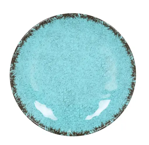[B1052014C] Plato postre guayaba azul melamina 20,5x3 cm