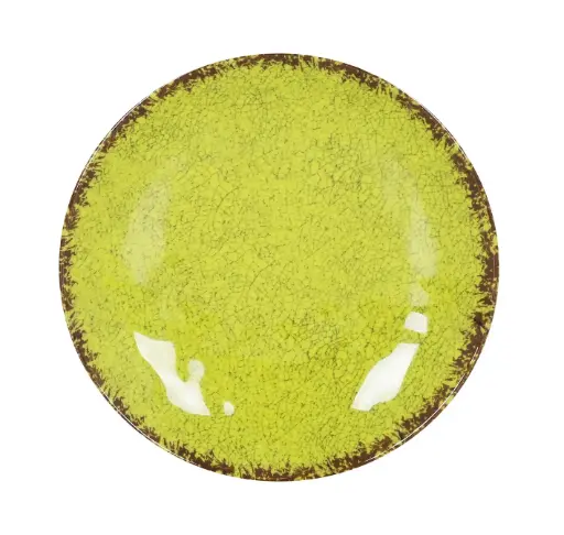 [B1052014B] Plato postre guayaba Pistacho melamina 20,5x3 cm