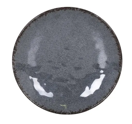 [B1052013D] Plato llano guayaba gris melamina 25,5x4 cm