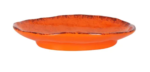 [B1052018A] Fuente Oval Guayaba Naranja Melamina 20X14X3 Cm.