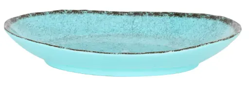 [B1052016C] Fuente oval guayaba azul melamina 28x21x4 cm