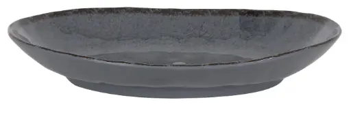 [B1052016D] Fuente oval guayaba gris melamina 28x21x4 cm